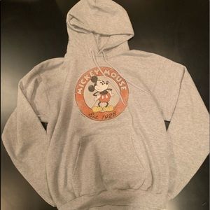Hanes Mickey Mouse gray hoodie